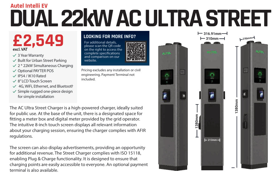 Dual 22kW AC Ultra Street