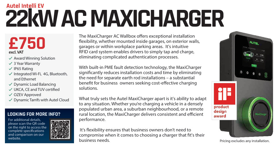 Autel - 22kW AC MaxiCharger